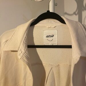 Aerie Off-White Collared Jacket